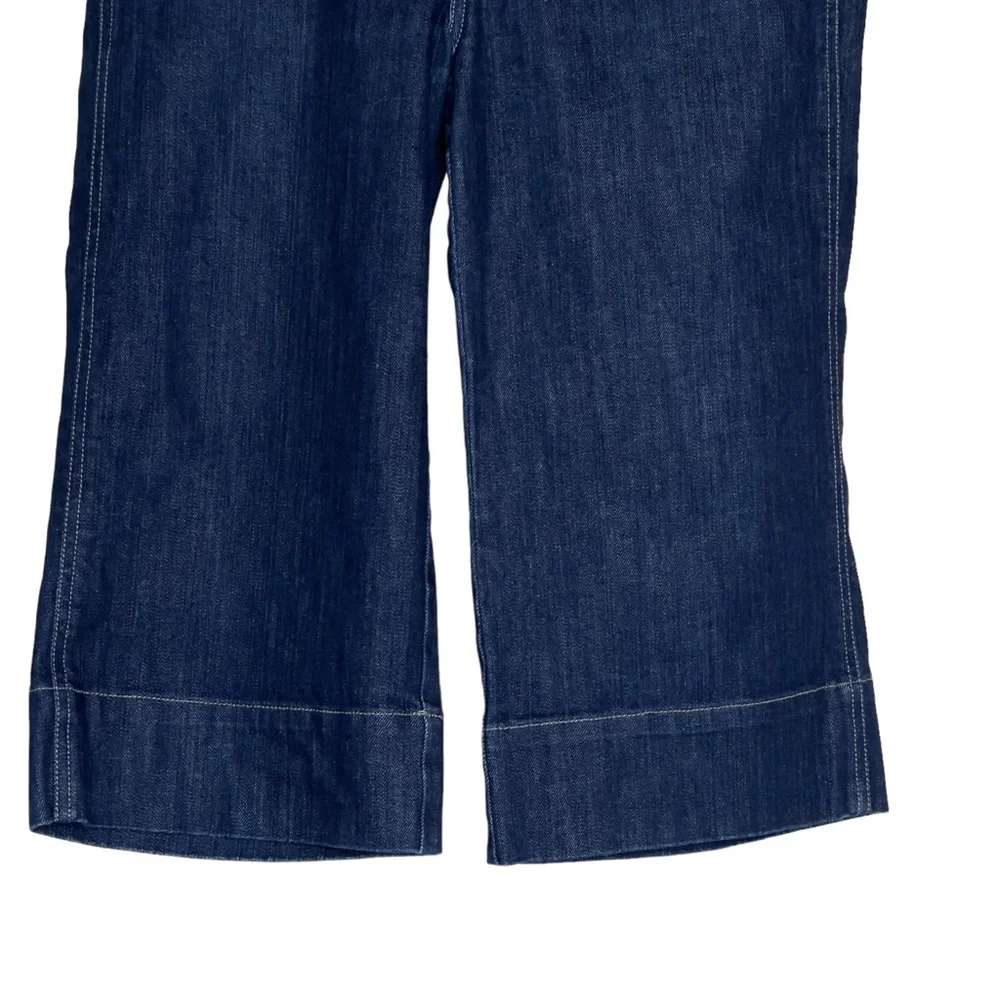 Level 99 Capri Dark Blue Cropped Size 27 Jeans - Picture 4 of 10